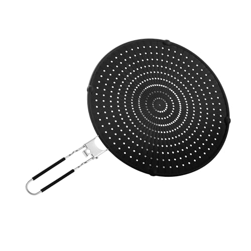 Silikon Spritzschutz für Bratpfanne,32CM Faltbares Spritzschutz aus Silikon,Universeller, zusammenklappbarer Pfannenspritzschutz, lebensmittelechtes Silikon, geeignet zum Kochen und Braten Silikon Spritzschutz für Bratpfanne,32CM Faltbares Spritzschutz aus Silikon,Universeller, zusammenklappbarer Pfannenspritzschutz, lebensmittelechtes Silikon, geeignet zum Kochen und Braten von HAOYULUO