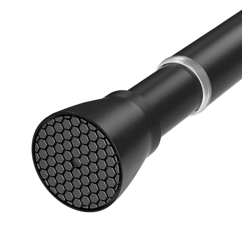 HAOYUNTE 70-120 cm 1 Stk. Schwarze Versenkbare Duschvorhangstange für Badezimmerfenster von HAOYUNTE