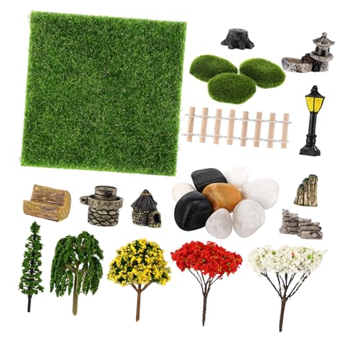 HAPINARY 1 Satz Mikrolandschaftsdekoration Feengartenzubehör Feengartendekor Terrarium Märchengarten Miniaturen kleine Figuren Mini Gartenhaus Mini - Terrariumlieferungen Plastik von HAPINARY