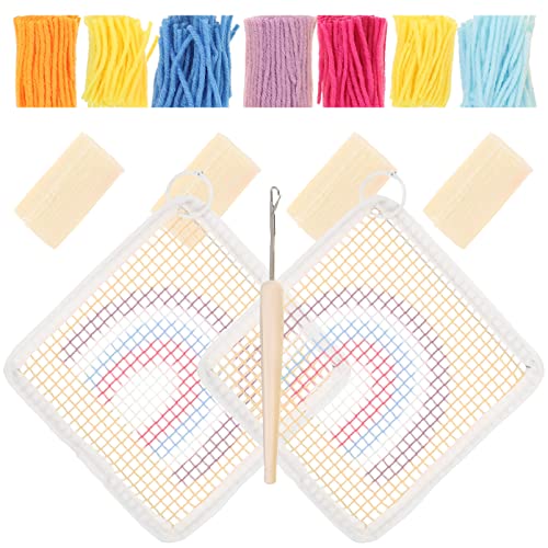 HAPINARY 1 Set Stickset Materialtasche Stickuntersetzer Set Sticksets Für Anfänger DIY Cup Mat Tools Stickmaterialien Stickzubehör Cup Mat Materialien von HAPINARY