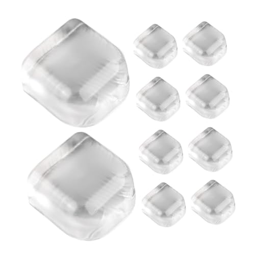 HAPINARY 10 Stück Silikon Türstopper Selbstklebend ohne Bohren Transparenter Türhalter mit Stoßfestem Silikonboden Wand Bodenschutz für Innenraumtüren im Wohn Bürobereich von HAPINARY
