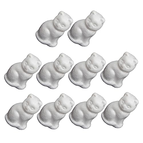 HAPINARY 10 Stück Teiliges Katzenform Schaummodell Leichte DIY Bastelmaterialien Bemalbare Styroporfiguren für Erwachsene für Handgemachte Dekoration und Partyornamente HAPINARY 10 Stück Teiliges Katzenform Schaummodell Leichte DIY Bastelmaterialien Bemalbare Styroporfiguren für Erwachsene für Handgemachte Dekoration und Partyornamente von HAPINARY