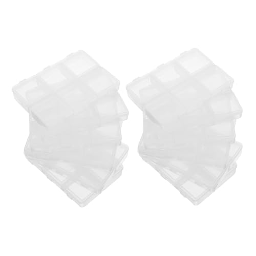 HAPINARY 10 Stück Teiliges Transparentes Aufbewahrungsbox Verstellbaren Fächern Kunststoff-organizerbox für Diy-schmuck Bastelmaterialien und Kleine Gegenstände Vielseitiger Stauraum für HAPINARY 10 Stück Teiliges Transparentes Aufbewahrungsbox Verstellbaren Fächern Kunststoff-organizerbox für Diy-schmuck Bastelmaterialien und Kleine Gegenstände Vielseitiger Stauraum für von HAPINARY