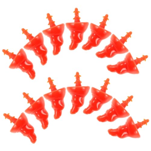 HAPINARY 100 Stück Teiliges DIY Schneemann Nasen aus Langlebigem Kunststoff Karottenform Weihnachtsbastel Zubehör für Kreative und Festliche Dekorationen von HAPINARY