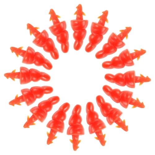 HAPINARY 100stücke Schneemann-nasen-zubehör Handgefertigt Kunststoff-Puppe DIY-bastelmaterial Nase Für Schneemannherstellung Basteln Schneemannnase Weihnachtsschneemann-bastelnase von HAPINARY