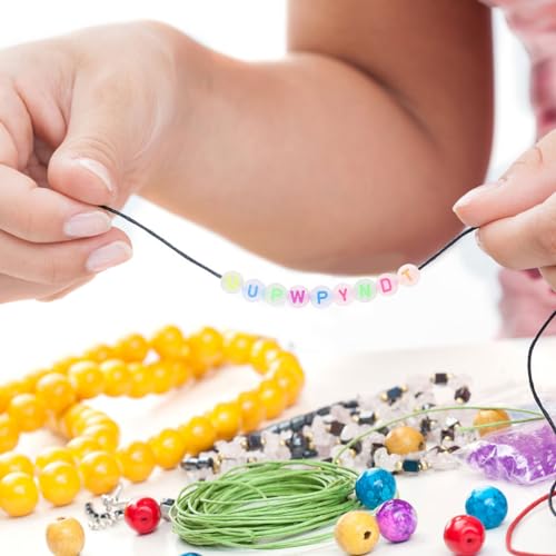 HAPINARY 1000 Stück Fluoreszierende Buchstabenperlen Runde DIY Schmuckperlen für Armbänder Vielseitige Bastelperlen zur Schmuckherstellung für Kreative Handarbeiten und Geschenke von HAPINARY