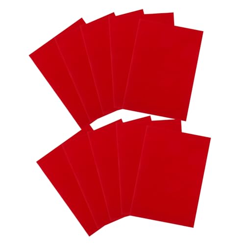 HAPINARY 10Blatt Teiliges Selbstklebendes Rotes Samtfilz Weicher Filzstoff mit Samtiger Textur Kratzschutz für Schmuckschatullen Vielseitig Zuschneidbar für DIY Bastelprojekte und HAPINARY 10Blatt Teiliges Selbstklebendes Rotes Samtfilz Weicher Filzstoff mit Samtiger Textur Kratzschutz für Schmuckschatullen Vielseitig Zuschneidbar für DIY Bastelprojekte und von HAPINARY