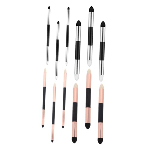 HAPINARY 12 Stück Teiliges Doppelseitiger Schwamm-blending-stifte Waschbar Wiederverwendbar Präziser Korrektur Mischstift für Skizzen Sanftes Verblenden von Highlights und Schatten für von HAPINARY