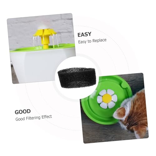 HAPINARY 12stücke Schwammfilter Für Katzenbrunnen Ersatz Pet Trinkbrunnen Filter Wasserdispenser Hergestellt Aus Sicherem Material Für Gesundes Trinkwasser von HAPINARY