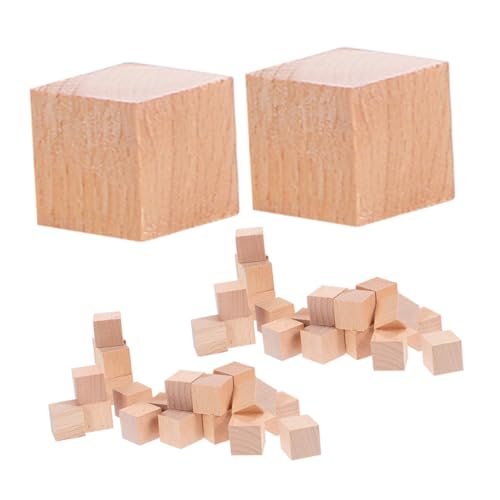 HAPINARY 120 Stück Teiliges Quadratische Unbehandelte Holzblöcke Naturbelassen für DIY Basteln Stapelspiele Indoor Outdoor HAPINARY 120 Stück Teiliges Quadratische Unbehandelte Holzblöcke Naturbelassen für DIY Basteln Stapelspiele Indoor Outdoor von HAPINARY