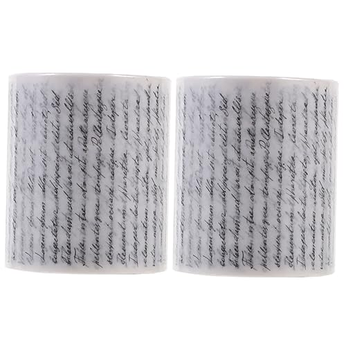 HAPINARY 2 Rollen Washi Tape Retro Vintage Dekoratives Bastelband für Scrapbooking DIY Notizbuch Planer Sticker Dünnes Leichtes Vielseitiges Masking Tape für Geschenkverpackung und von HAPINARY