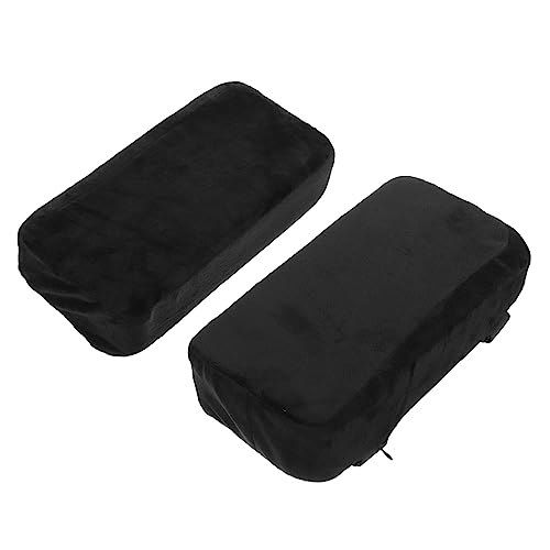 HAPINARY 2 STÜCK Memory Foam Armlehnenpolster für Stuhl Ergonomische Ellenbogenstütze mit Verstellbarem Riemen Schwarz für Büro und Gaming Stühle HAPINARY 2 STÜCK Memory Foam Armlehnenpolster für Stuhl Ergonomische Ellenbogenstütze mit Verstellbarem Riemen Schwarz für Büro und Gaming Stühle von HAPINARY