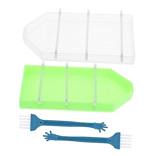 HAPINARY 10 Pcs Diamant Bild Werkzeuge Perle Sortierung Tablett 2 Ebenen Strass Platte Lagerung Trays von HAPINARY