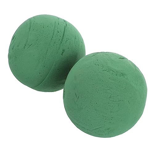 HAPINARY 2 Stck Sphären Blumenschaumkugeln Runde Steckschaum Bälle für Kreative Blumenarrangements für Hochzeiten und Partys von HAPINARY