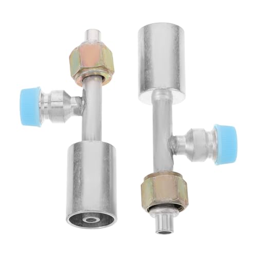 HAPINARY 2 Stück Aluminium Schlauchadapter für Auto Klimaanlage Abnehmbarer Gerader Verbinder mit Druckventil Leckagesicher Langlebig Kompatibel mit Verschiedenen Fahrzeug-klimasystemen HAPINARY 2 Stück Aluminium Schlauchadapter für Auto Klimaanlage Abnehmbarer Gerader Verbinder mit Druckventil Leckagesicher Langlebig Kompatibel mit Verschiedenen Fahrzeug-klimasystemen von HAPINARY