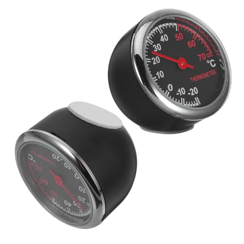 HAPINARY 2 Stück Autothermometer Auto-armaturenbrett-display Auto -armaturenbrettthermometer Mechanisches Thermometer Temperaturanzeige Automotive Auto -thermometer Schwarz Metall HAPINARY 2 Stück Autothermometer Auto-armaturenbrett-display Auto -armaturenbrettthermometer Mechanisches Thermometer Temperaturanzeige Automotive Auto -thermometer Schwarz Metall von HAPINARY
