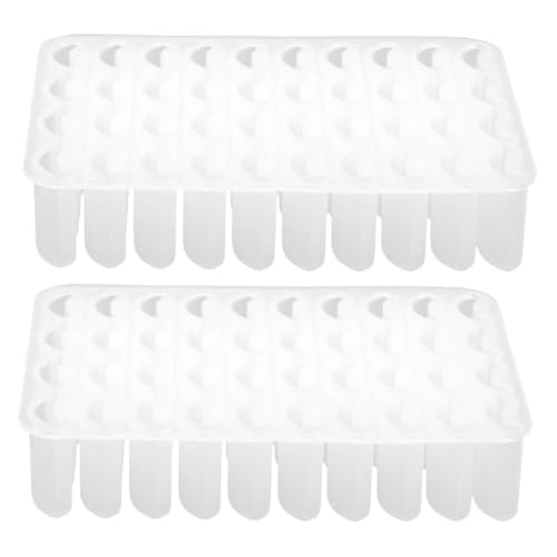 HAPINARY 2 Stück Bauschimmel -Set Mini-Puppenhaussteine Miniatur aus rotem Backstein Miniatur-Ziegelform Minigarten Wandziegel Mini-Wandbausteine Zubehör Bauen Mini-Steine Kieselgel Weiß von HAPINARY