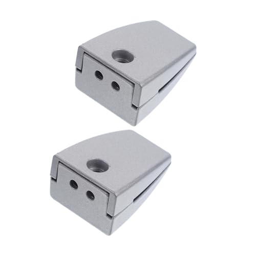 HAPINARY 2 Stück Bildschirmclip Multifunktions-Tischklemme Bildschirmpartitionsclip Stützclip für Schreibtischteiler Tischteilerklemme Trennwandhalter für das Büro Aluminiumlegierung Silber von HAPINARY