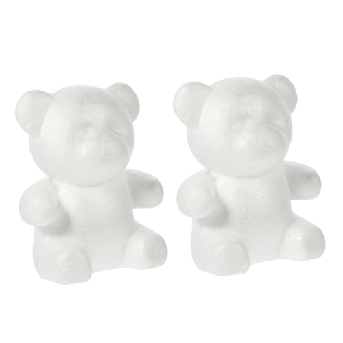 HAPINARY 2 Stück DIY Bär Modellierform Weißer Bär Mould Hochzeitsdekoration Bastelset für Projekte Breit für Kunstprojekte von HAPINARY