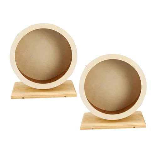 HAPINARY 2stücke Holz Laufrad Für Hamster Leises Korkmaterial Sicherer Lauf Für Kleintiere Einfach Zu Montieren Reinigen Für Hamster Chinchillas Und Meerschweinchen HAPINARY 2stücke Holz Laufrad Für Hamster Leises Korkmaterial Sicherer Lauf Für Kleintiere Einfach Zu Montieren Reinigen Für Hamster Chinchillas Und Meerschweinchen von HAPINARY