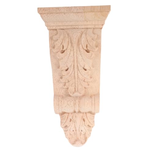 HAPINARY 2 Stück Massive Holzsäulen konsolen Unbemalt Geschnitzte Eckapplikationen im Europäischen Vintage Stil Robuste Holzverzierungen für Möbel Wanddekoration zu Hause HAPINARY 2 Stück Massive Holzsäulen konsolen Unbemalt Geschnitzte Eckapplikationen im Europäischen Vintage Stil Robuste Holzverzierungen für Möbel Wanddekoration zu Hause von HAPINARY
