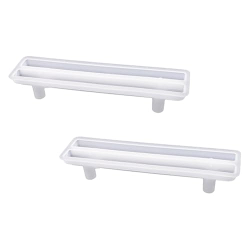 HAPINARY 2 Stück Silikonform Griffform für Obstschale DIY -Tablett Griff Harzform DIY -Tablett Griff Silikonharzform Epoxidschalenform Greifen Sie Schimmel für Obstschalen Kieselgel Weiß von HAPINARY