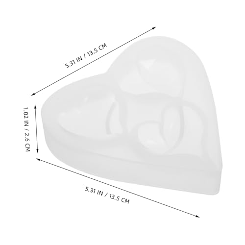 HAPINARY 2 Stück Silikonform Herz Teilig Hitzebeständig Leicht zu Entformen Wiederverwendbar Vielseitig für Epoxidharz Kerzen Seifen Diy Bastelprojekte Glatte Oberfläche für Einfache HAPINARY 2 Stück Silikonform Herz Teilig Hitzebeständig Leicht zu Entformen Wiederverwendbar Vielseitig für Epoxidharz Kerzen Seifen Diy Bastelprojekte Glatte Oberfläche für Einfache von HAPINARY