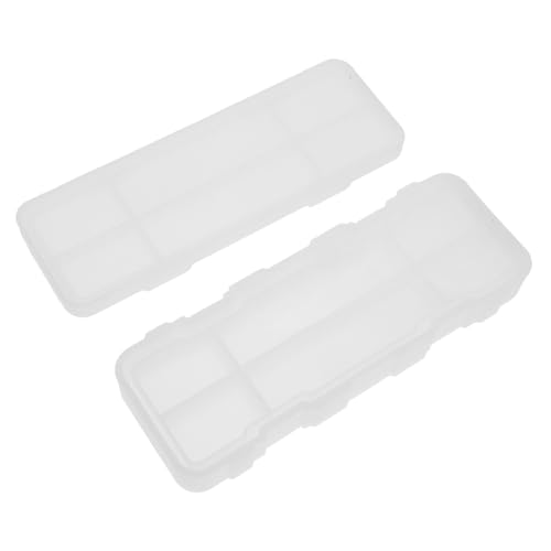 HAPINARY 2 Stück Silikonform Stifthalter Wiederverwendbare Flexible DIY Epoxidharz Gießform für Dekorative Aufbewahrungsbox Praktische Kompakte Aufbewahrungsbox für Stifte und Zubehör von HAPINARY