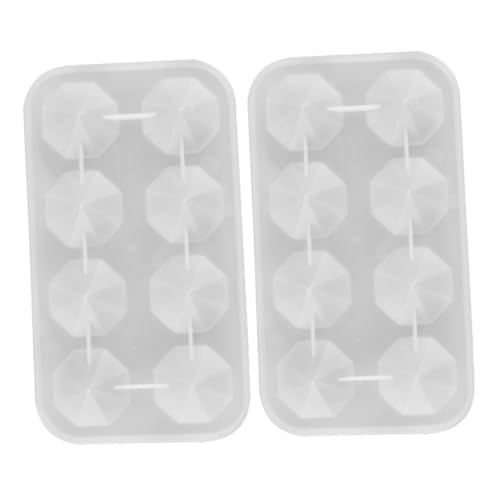 HAPINARY 2 Stück Teiliges Silikonform Facettierte Edelsteinform DIY Schmuck Gießform Langlebig Wiederverwendbar für Epoxidharz Heimdekoration Einfache Entformung Vielseitig für von HAPINARY