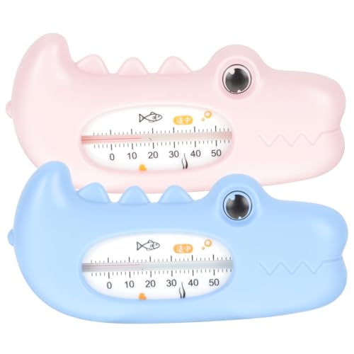 HAPINARY 2 Stück Wassertemperaturmesser im Tierdesign Cartoon Thermometer für Sicheres Baden Langlebig und Praktisch Pinker und Blauer Krokodil Stil HAPINARY 2 Stück Wassertemperaturmesser im Tierdesign Cartoon Thermometer für Sicheres Baden Langlebig und Praktisch Pinker und Blauer Krokodil Stil von HAPINARY