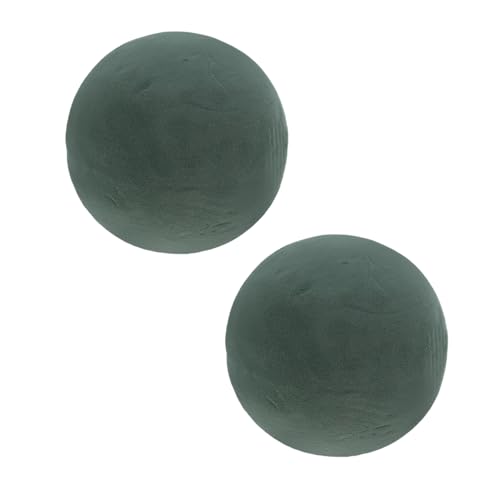 HAPINARY 2 Stücke Runde Steckschaumkugeln für DIY Blumendekoration und Partyarrangements Langlebiger Kunstschaum für Trockenblumen und Bastelprojekte von HAPINARY