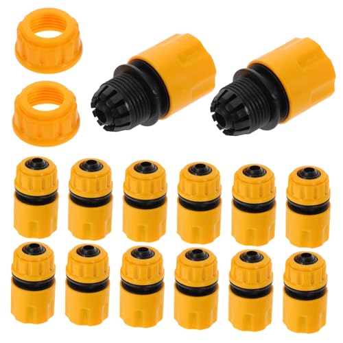 HAPINARY 20 Stück Teiliges Gartenschlauch Adapter aus Hochwertigem Kunststoff Flexible Schnellkupplungen für Wasch und Gartenwasser Sichere und Einfache Verbindung Vielseitig Einsetzbar von HAPINARY