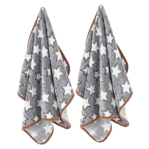 HAPINARY 2stücke Haustierdecke Mit Sternenmuster Waschbarer Überwurf Für Hunde Und Katzen Aus Fleece-Material Geeignet Für Bett Couch Und Auto Leicht Zu Reinigen Und Pflegeleicht HAPINARY 2stücke Haustierdecke Mit Sternenmuster Waschbarer Überwurf Für Hunde Und Katzen Aus Fleece-Material Geeignet Für Bett Couch Und Auto Leicht Zu Reinigen Und Pflegeleicht von HAPINARY