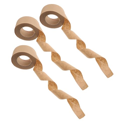 HAPINARY 3 Rollen Framing Tape Wasseraktiviertes Klebeband für Bilderrahmen Reißfestes Abdeckband für Kunstschutz Einfache Anwendung Zuverlässige Fixierung Langlebige Papierrolle von HAPINARY