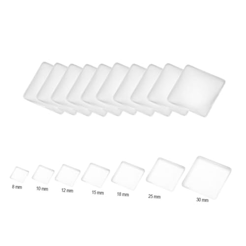 HAPINARY 30 Stück Teiliges Kristallglas Patch Transparent Wasserfest Flachrückig für Schmuck Uhr Vase DIY Basteln Mosaiksteine Dekoration von HAPINARY