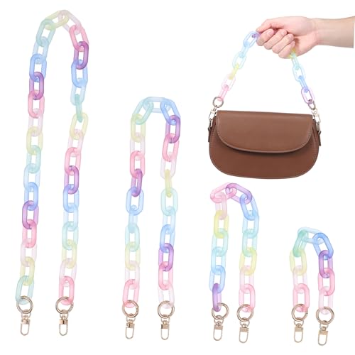 HAPINARY 4 STK. Bunte Handtaschenkette Teiliges Strapazierfähiger Schulterriemen Ersatz Modisches Accessoire für Taschen Vielseitig Verwendbar Stabile Tragkraft Farbenfrohes Design HAPINARY 4 STK. Bunte Handtaschenkette Teiliges Strapazierfähiger Schulterriemen Ersatz Modisches Accessoire für Taschen Vielseitig Verwendbar Stabile Tragkraft Farbenfrohes Design von HAPINARY