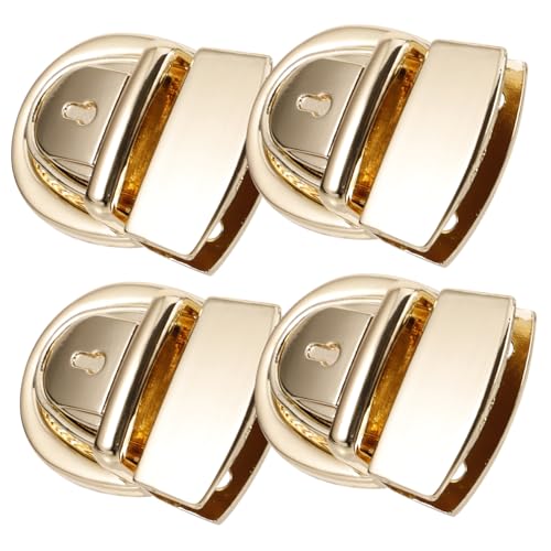 HAPINARY 4 Stück Hardware Schloss Zubehör, Tasche, Dekorative Schnalle, Taschenschnallen Schlösser, Geldbörsenverschluss, Hardware, Handtaschen Schlösser, Taschenverschluss Aus Legierung von HAPINARY