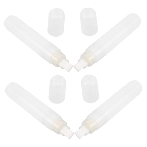 HAPINARY 4 Stück Nachfüllbare Flachkopf Marker Stifte für Schule Kunst DIY Füllbare Brush Pens Leere Farbstifte für Holz Glas Oberflächen von HAPINARY