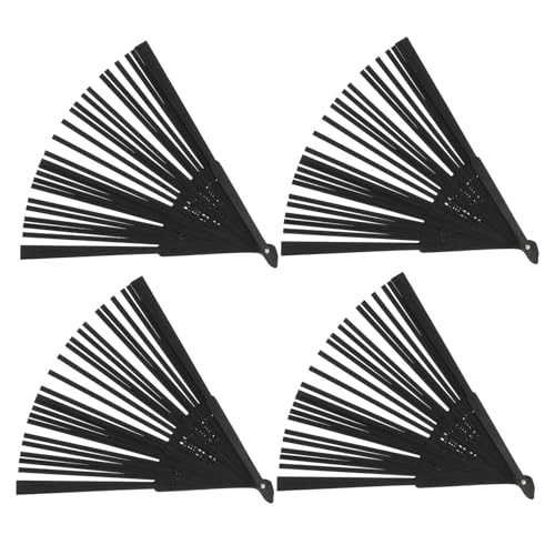 HAPINARY 4 Stück Teiliges Bambus-fächergerüst Handgefertigt Splitterfrei Leicht und Robust Faltbar für DIY-fächerherstellung Kreative Bastelprojekte Hochzeiten und Bühnenaufführungen von HAPINARY