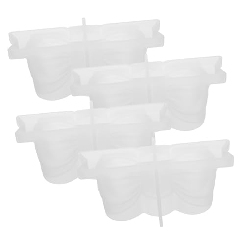 HAPINARY 4 Stück Teiliges Silikon-kerzenhalter-formset Schleifenmotiv Flexible und Wiederverwendbare Silikonform für Wachs Harz-kerzenhalter Geeignet für Diy-kerzenherstellung und von HAPINARY