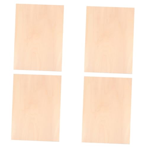 HAPINARY 4 Stück Teiliges Unbehandelter Holzplatten Glatte Oberfläche DIY Bastelholzplatten zum Schnitzen und Dekorieren Vielseitig Verwendbar Langlebig HAPINARY 4 Stück Teiliges Unbehandelter Holzplatten Glatte Oberfläche DIY Bastelholzplatten zum Schnitzen und Dekorieren Vielseitig Verwendbar Langlebig von HAPINARY
