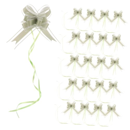 HAPINARY 40 Stück Elegante Chiffon-zugschleifen Große Schleifen für Geschenke Hochzeitsdekoration Vielseitige Geschenkband-schleifen für Körbe Geburtstage Jubiläen Blumen Autodeko von HAPINARY