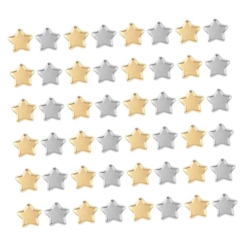HAPINARY 400 Stück Sternform Spacer Perlen aus Kunststoff mit Aufbewahrungsbox Leichte Langlebige Abstandsperlen für DIY Schmuckherstellung für Armbänder Halsketten und Ohrringe von HAPINARY