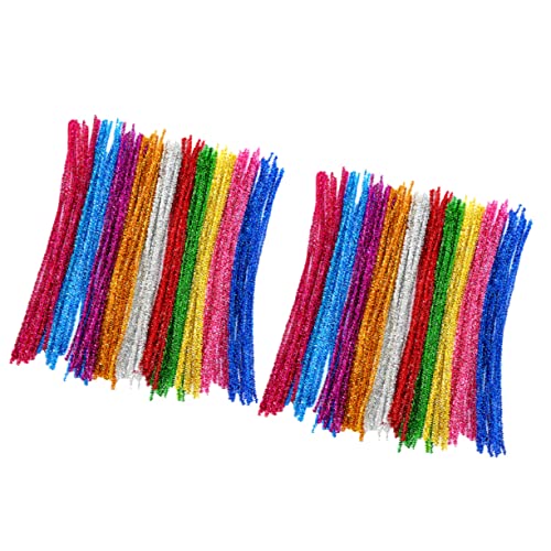 HAPINARY 400 Stück Diy Gedrehte Glitzerstäbe Biegbare Stäbe Zarte Twisted Sticks Party Dekoration Werkzeug Für Kinder von HAPINARY