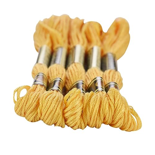HAPINARY 48stücke Stickgarn Für Kreuzstich in Boxen Nähgarn Aus Hochwertigem Material Geeignet Für Handarbeiten Und DIY-projekte in Leuchtenden Gelbtönen HAPINARY 48stücke Stickgarn Für Kreuzstich in Boxen Nähgarn Aus Hochwertigem Material Geeignet Für Handarbeiten Und DIY-projekte in Leuchtenden Gelbtönen von HAPINARY
