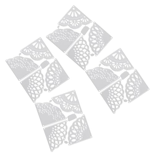HAPINARY 4Pcs Paper Quilling Form Party Schneiden Stämme Prägeordner Für Kartenherstellung Spitzenmuster Geformtes Schneiden Stört von HAPINARY