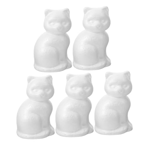 HAPINARY 5 Stück Handgefertigtes Schaumkätzchen Schaumhandwerk-Embryo Schäume Embryo DIY-Ornamente Tierform schäumt Embryonen dekorativer Schaumstoff-Embryo DIY-Schaumstoffblock Weiß HAPINARY 5 Stück Handgefertigtes Schaumkätzchen Schaumhandwerk-Embryo Schäume Embryo DIY-Ornamente Tierform schäumt Embryonen dekorativer Schaumstoff-Embryo DIY-Schaumstoffblock Weiß von HAPINARY
