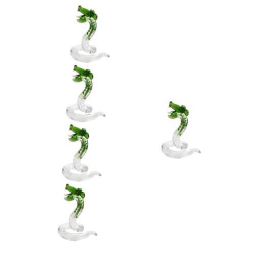 HAPINARY 5 Stücke Glas Schlange Dekoration Schlange Skulptur Einzigartige Design Schlange Modell Für Home Office Decor HAPINARY 5 Stücke Glas Schlange Dekoration Schlange Skulptur Einzigartige Design Schlange Modell Für Home Office Decor von HAPINARY