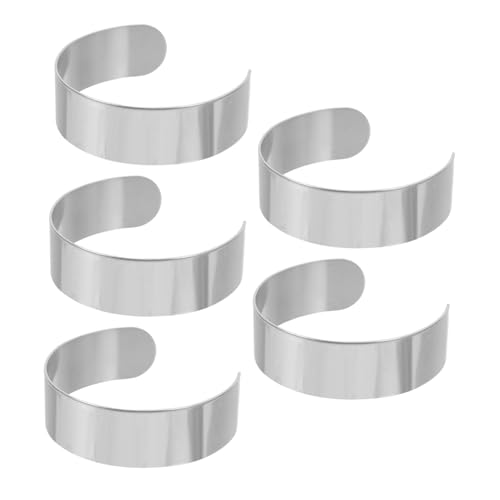 HAPINARY 5 Stück Teiliges Armbandrohling Manschettenarmband Kern für DIY Armbandgestaltung Langlebig und Formstabil Minimalistisches Design für Damen Geeignet für Alltag und Party von HAPINARY