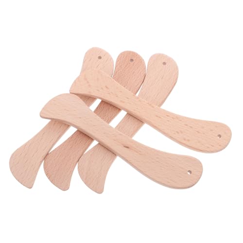 HAPINARY 5 Stück Teiliges Holz Folder Paper Creaser Präziser Papierfalz Rillwerkzeug für DIY Buchbinderei Scrapbooking Kartenherstellung Vielseitiges Lederhandwerk Creasing Tool Beige von HAPINARY